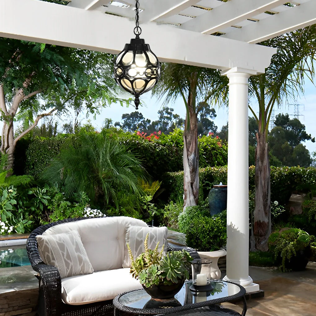 Truman Retro Ball American Outdoor Chandelier