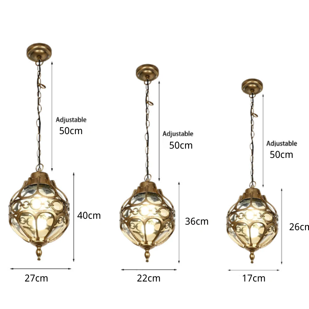 Truman Retro Ball American Outdoor Chandelier - Image 8