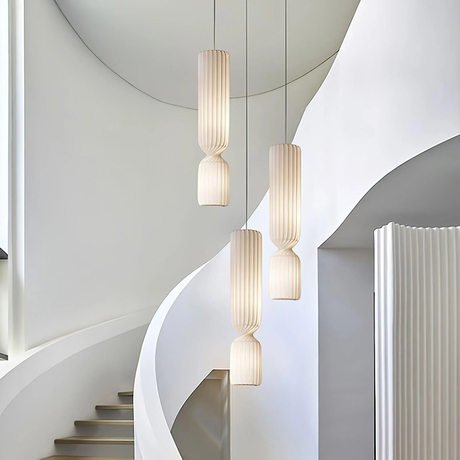 Twist Minimalist PVC Pendant Lamp - Image 12
