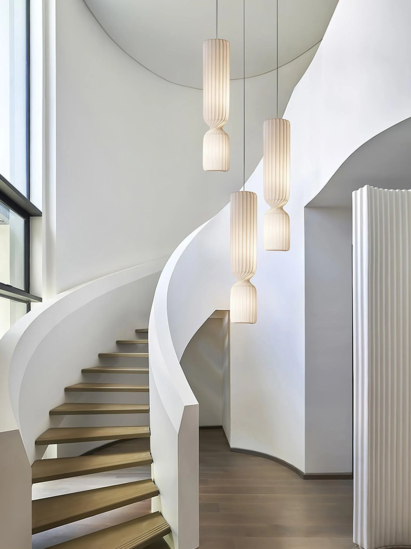 Twist Minimalist PVC Pendant Lamp - Image 28