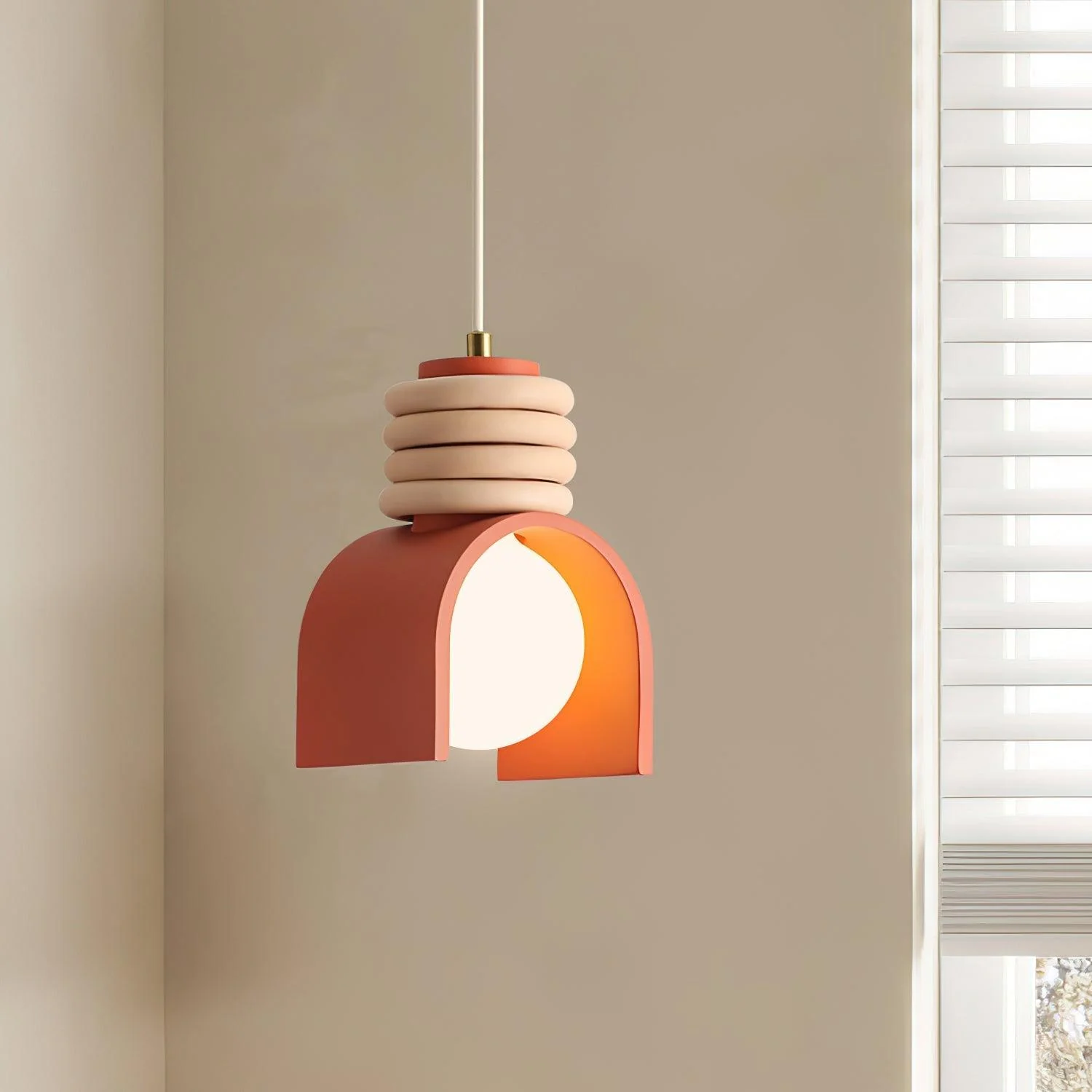 Twister Contemporary Glass Pendant Light - Image 4