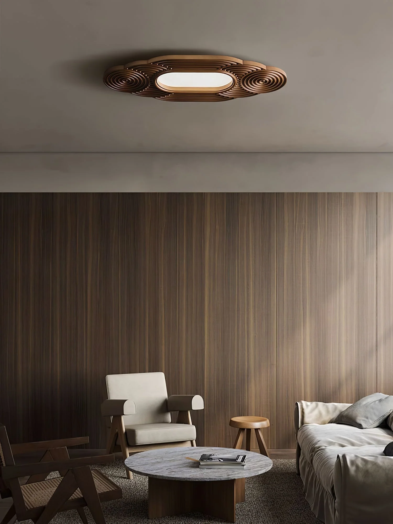 Udorionis Premium Nordic Art Wood Ceiling Lamp - Image 2