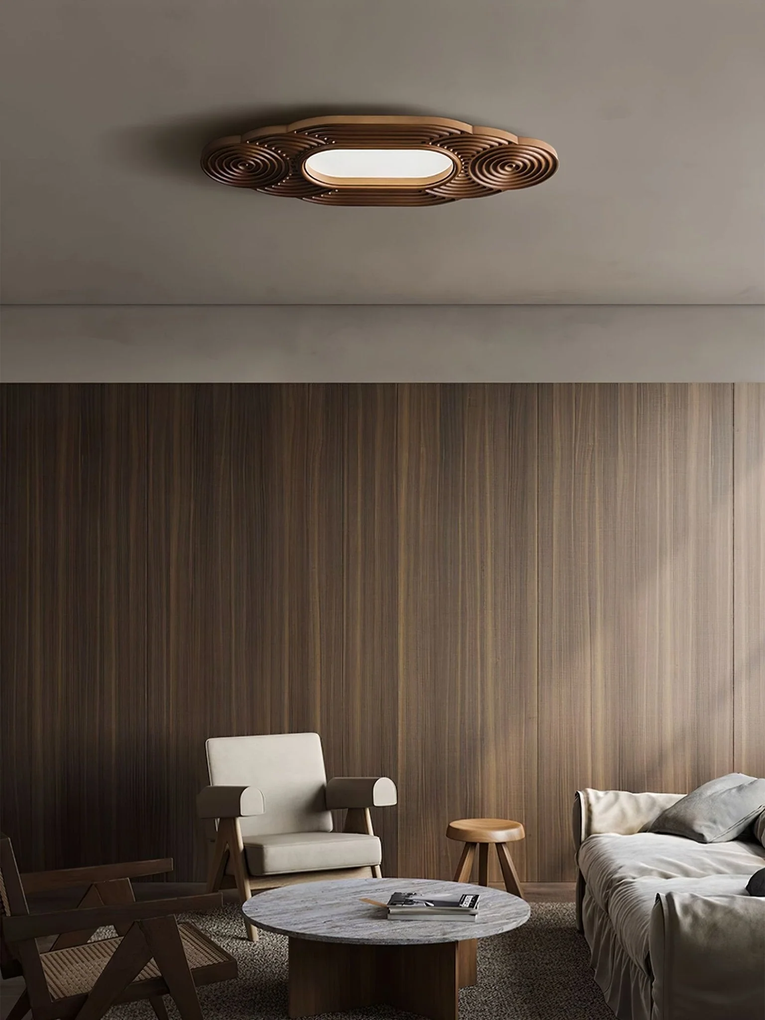 Udorionis Premium Nordic Art Wood Ceiling Lamp - Image 7