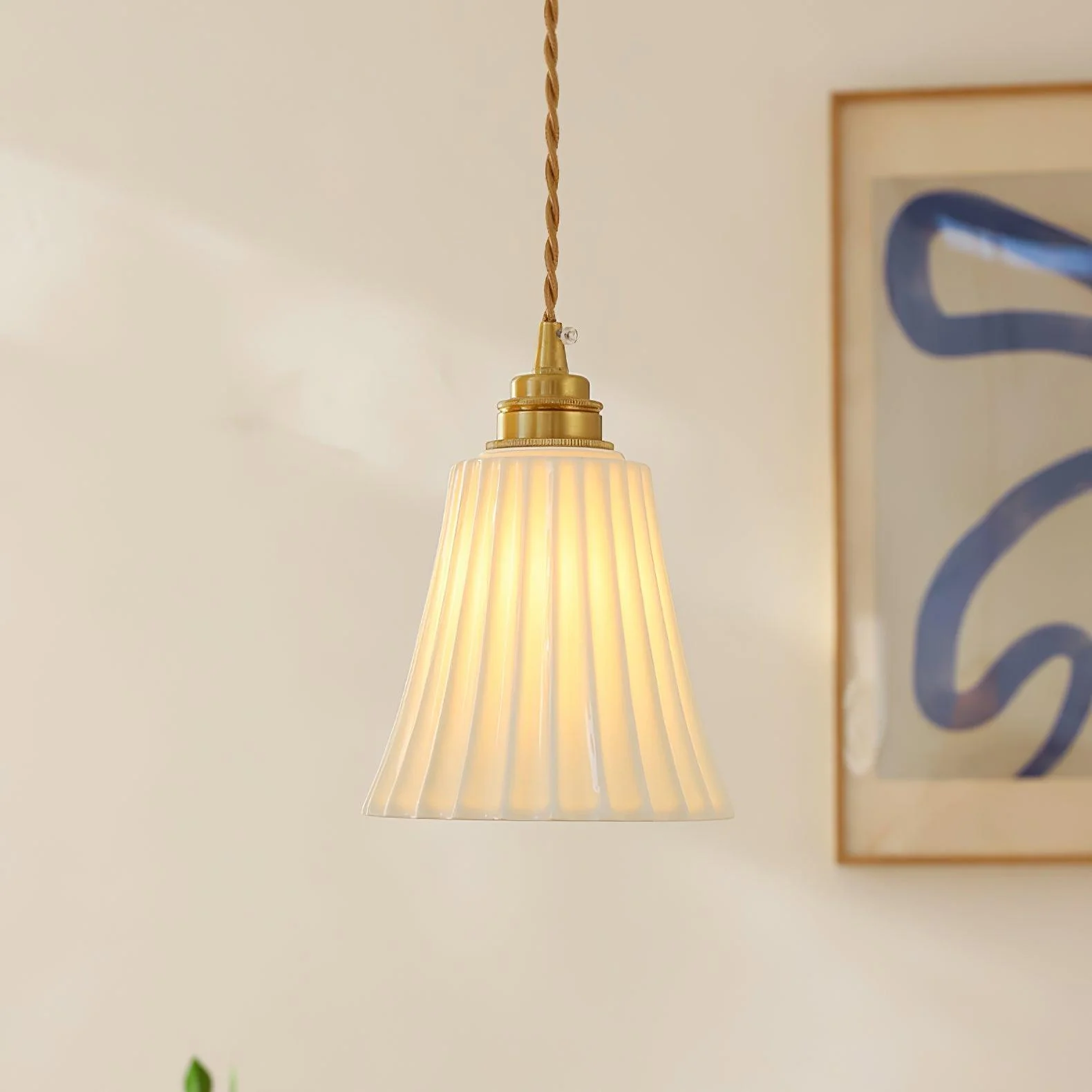 Ulcaris Premium Nordic Art Trumpet Ceramic Pendant Light - Image 22
