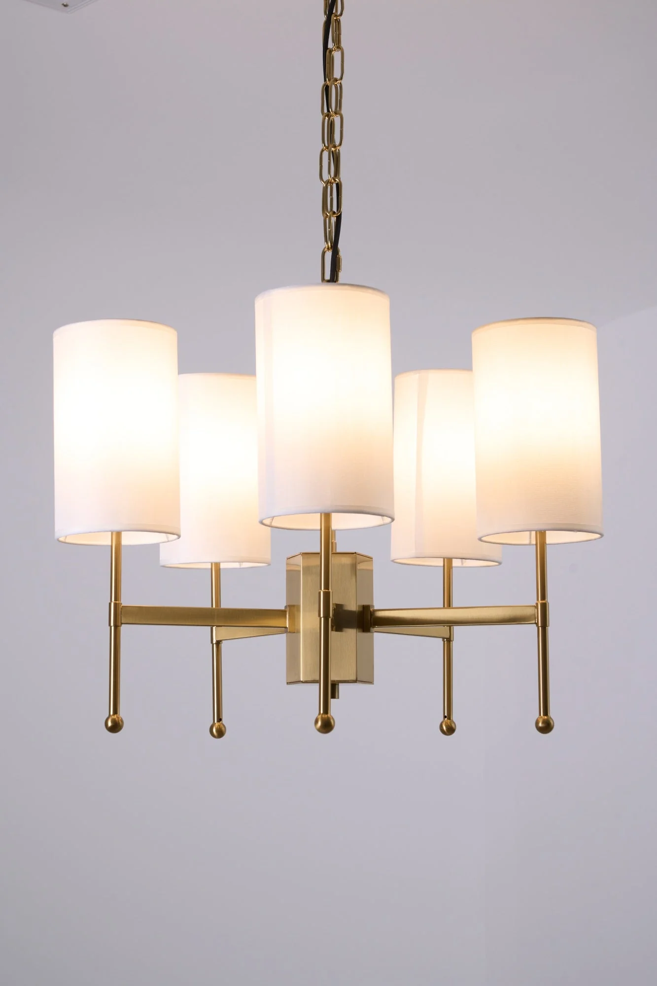 Ulcarisra Traditional Vintage Brass Fabric Chandelier - Image 46