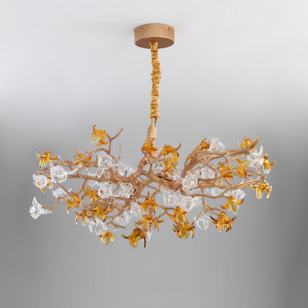 Ulfuvye Postmodern Luxury Branch Brass Crystal Chandelier - Image 5