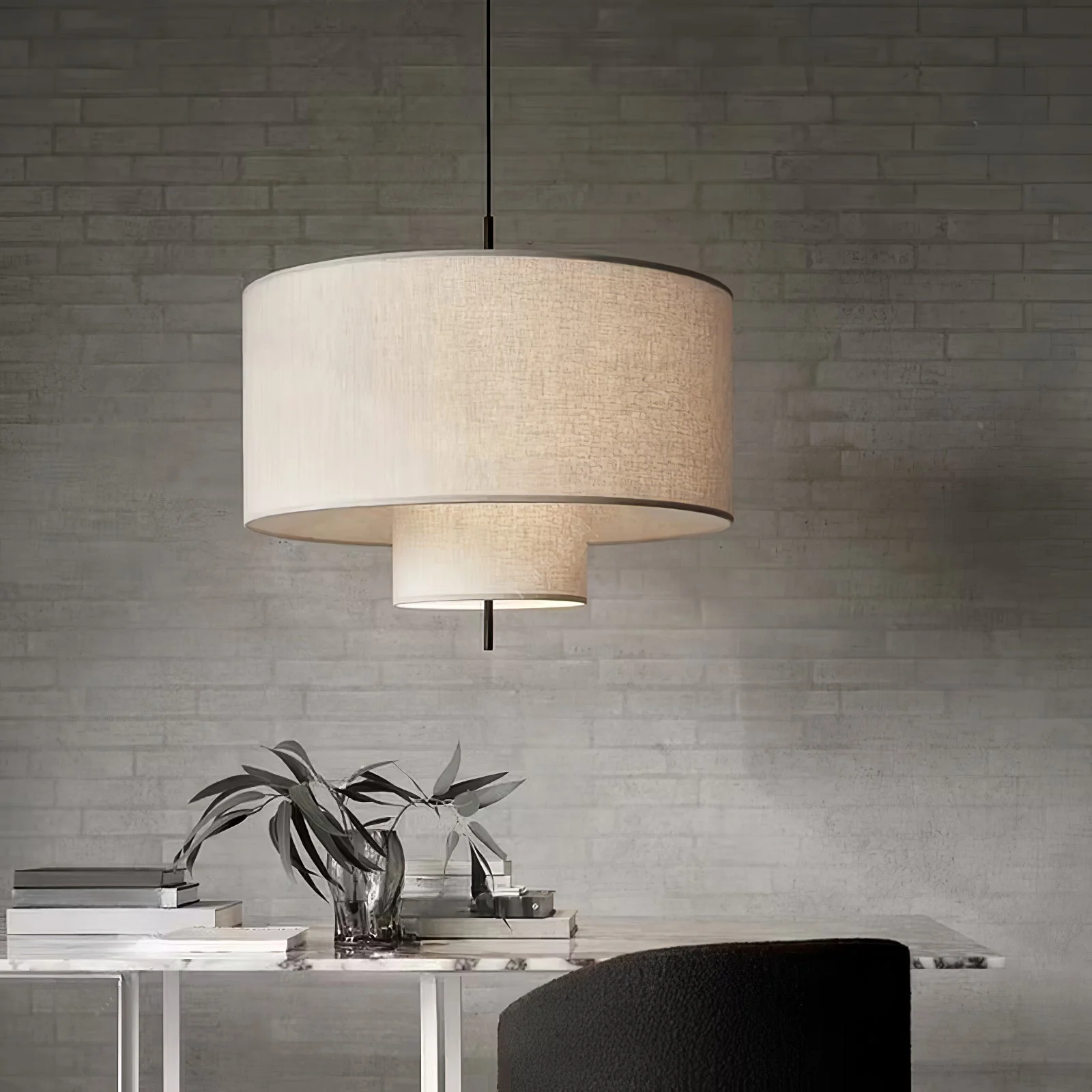 Ulphaa Modern Minimalist Fabric Pendant Lamp - Image 3