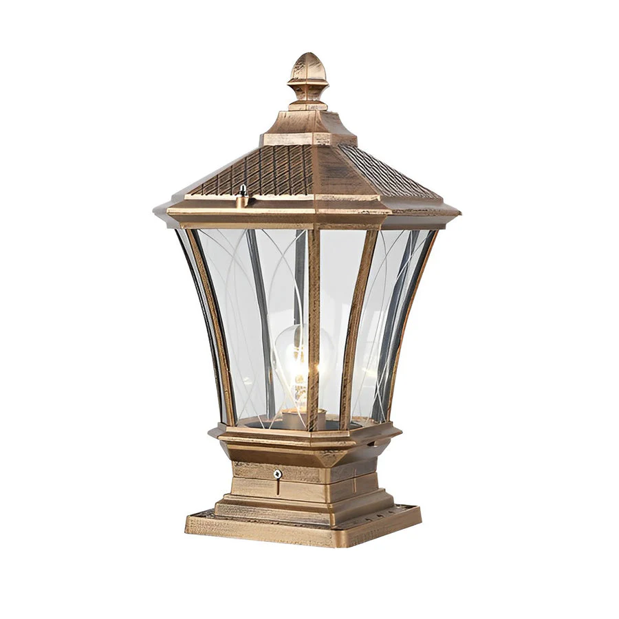 Ulric Vintage LED Retro Solar Outdoor Fence Post Lights - Image 5