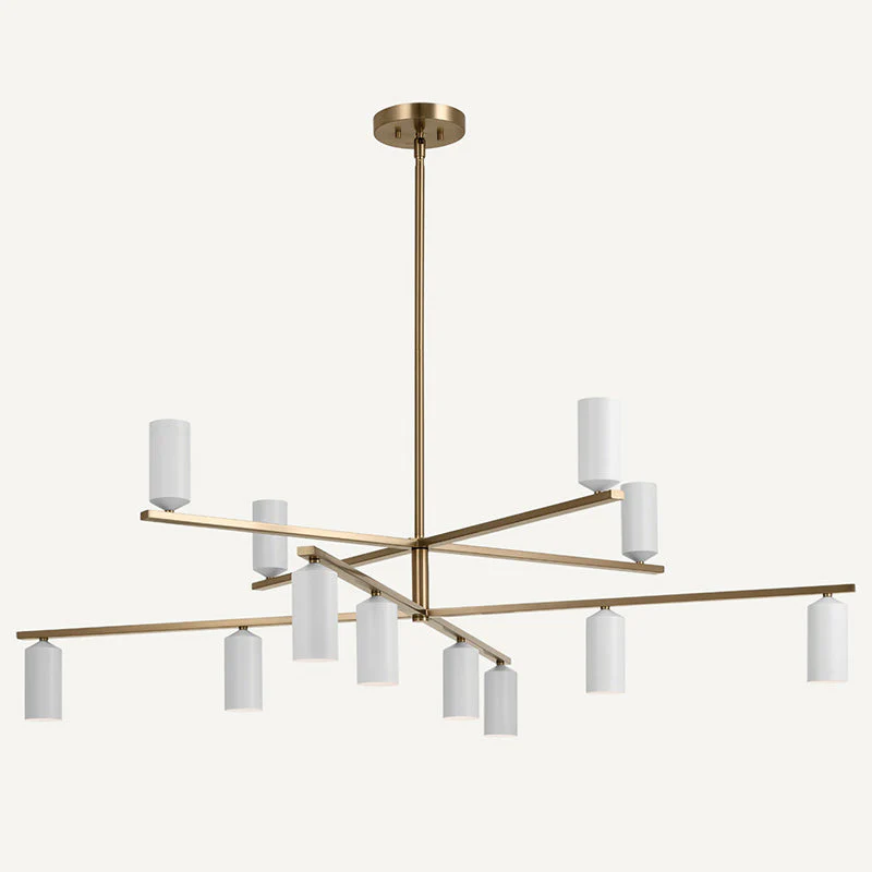 Ulrich Contemporary Brass Chandelier - Image 15