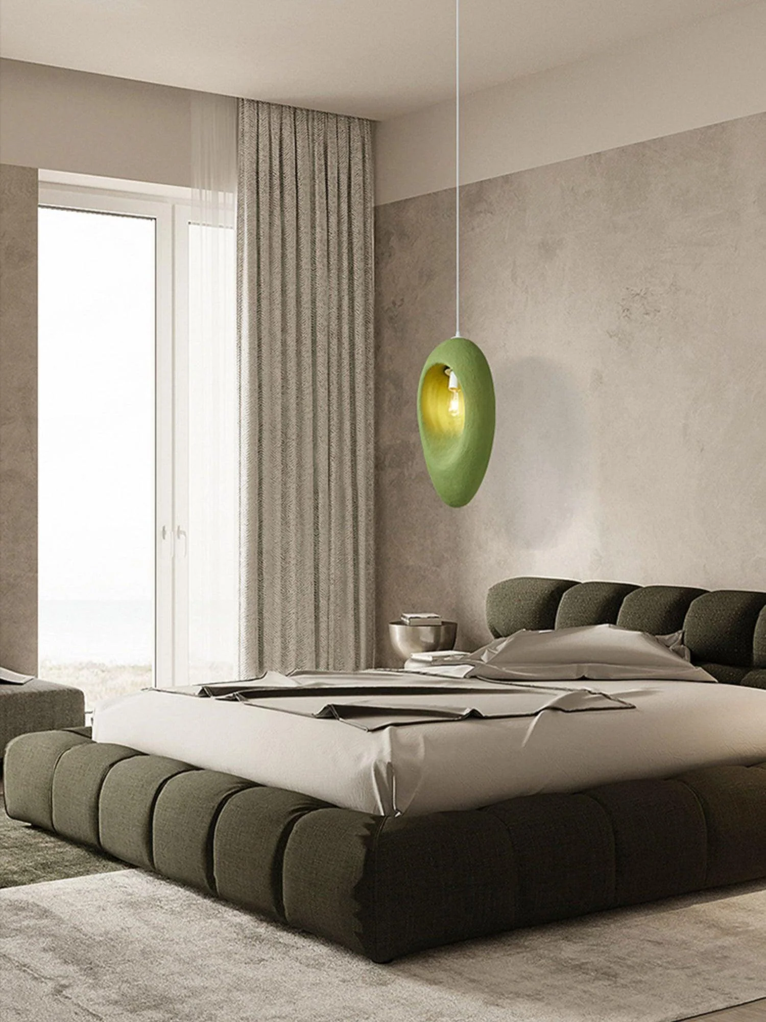 Ulrinara Modern Minimalist Plastic Pendant Light - Image 4