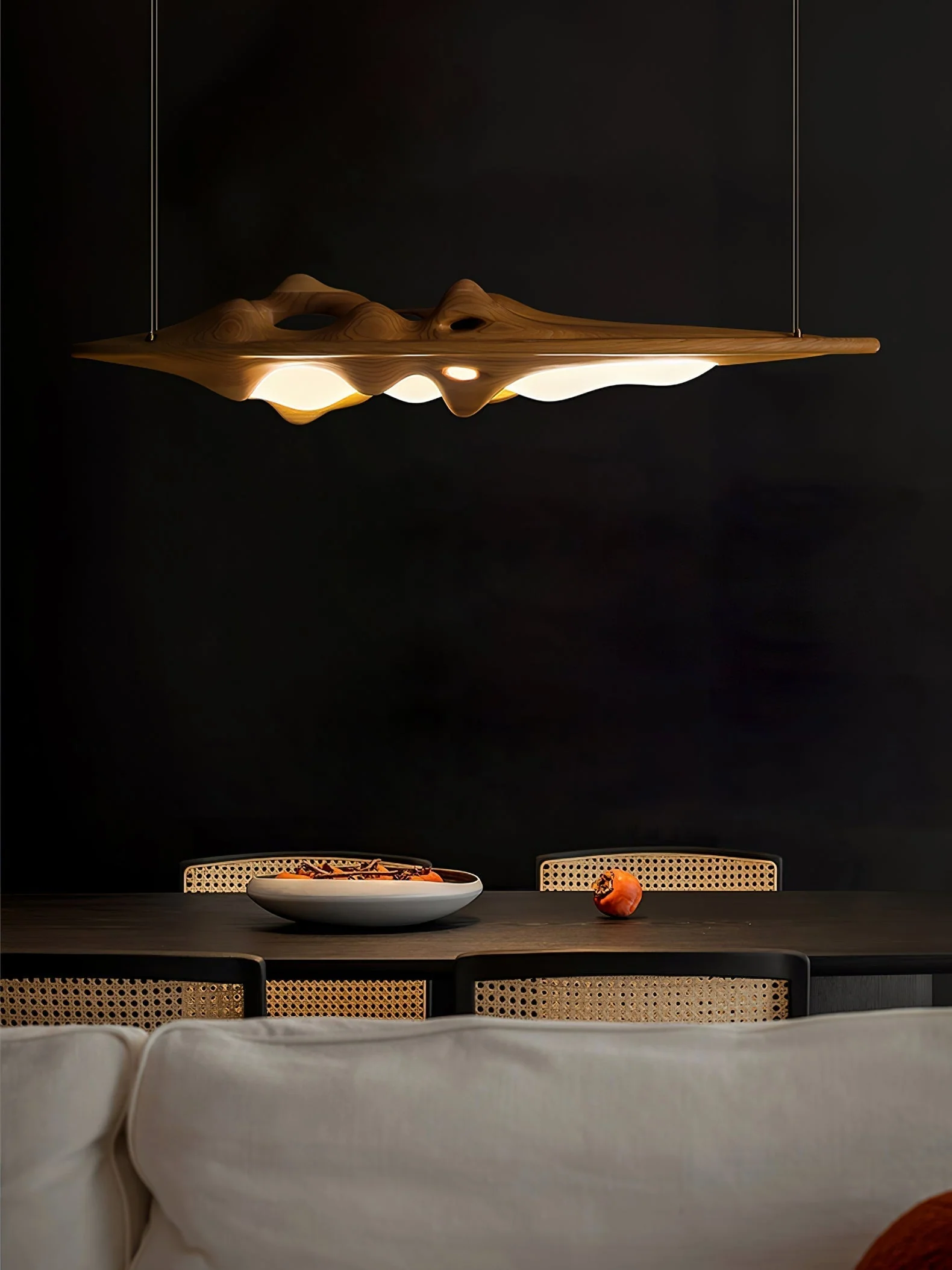 Ulsorira Topographic Wood Pendant Light - Image 18