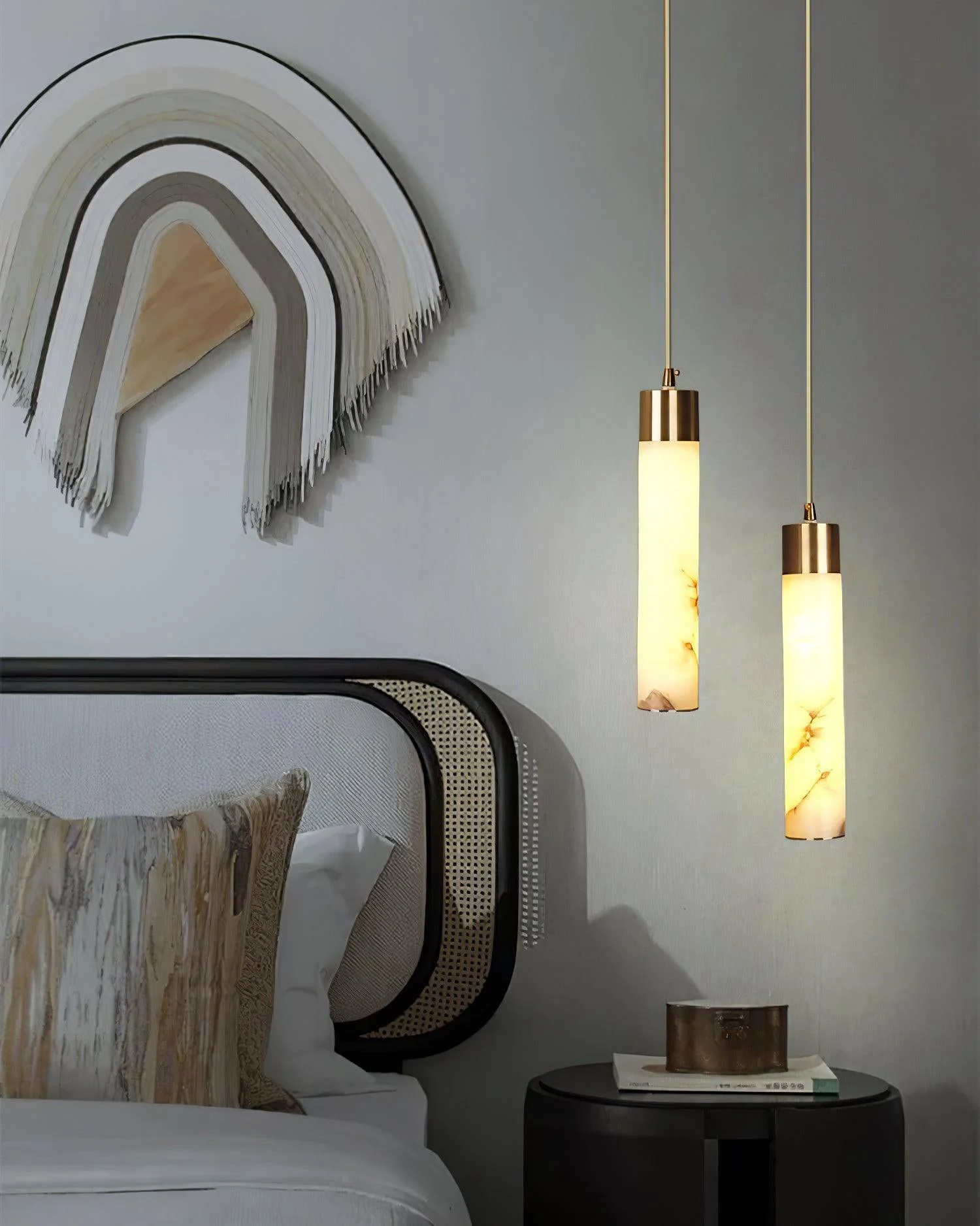 Cylinder Alabaster Pendant Light - Image 12