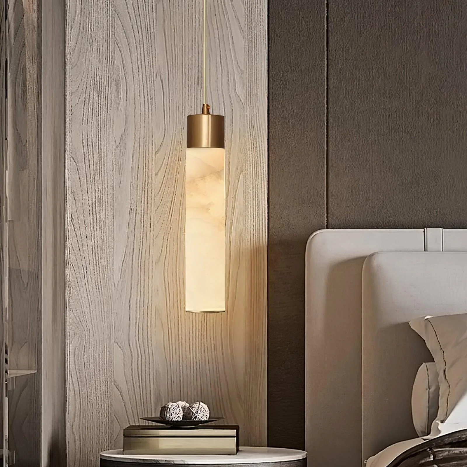 Cylinder Alabaster Pendant Light - Image 14