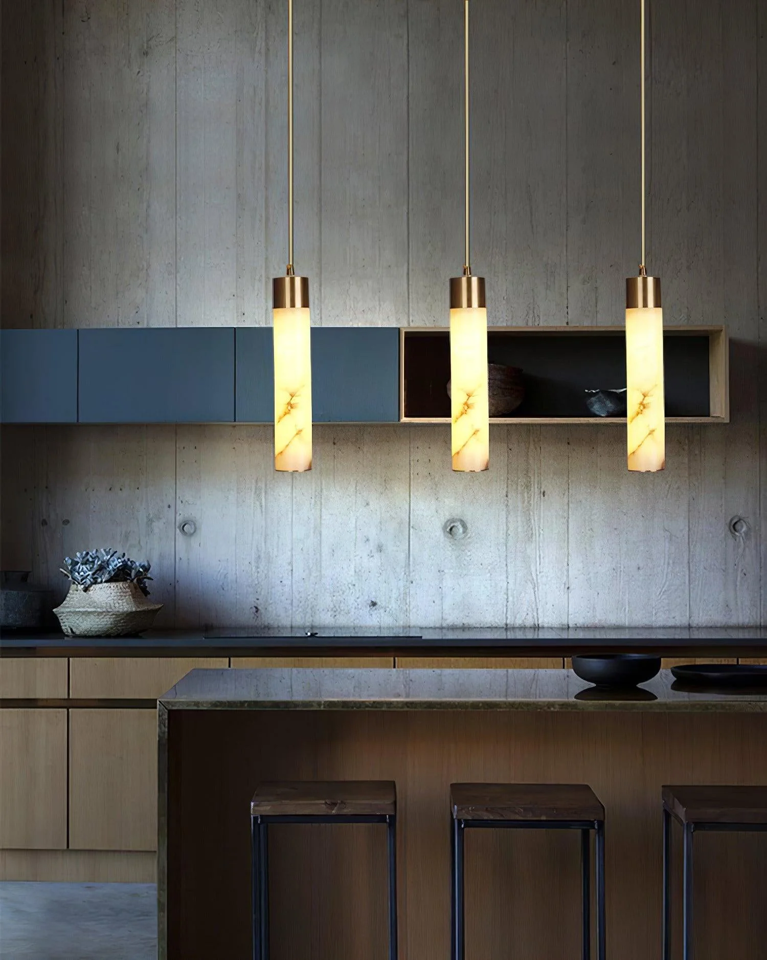Cylinder Alabaster Pendant Light - Image 21