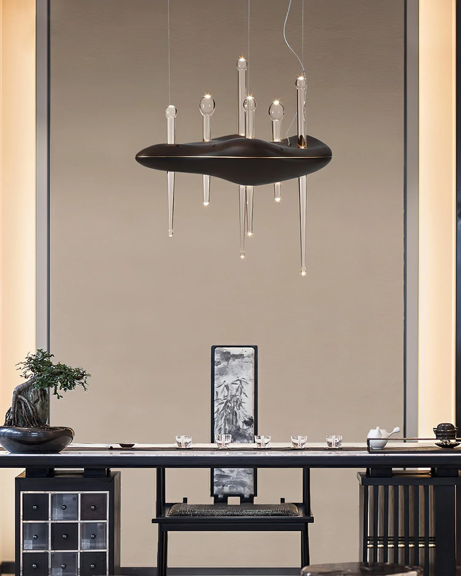 Umare Whimsical Oak Glass Pendant Light - Image 24