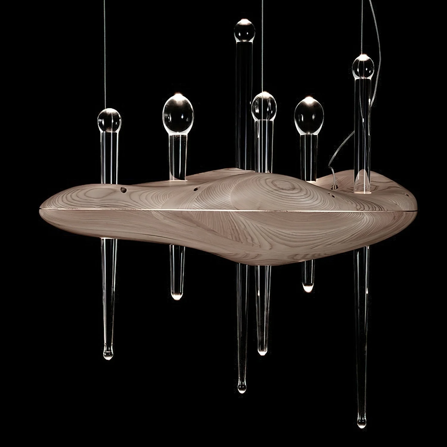 Umare Whimsical Oak Glass Pendant Light - Image 26