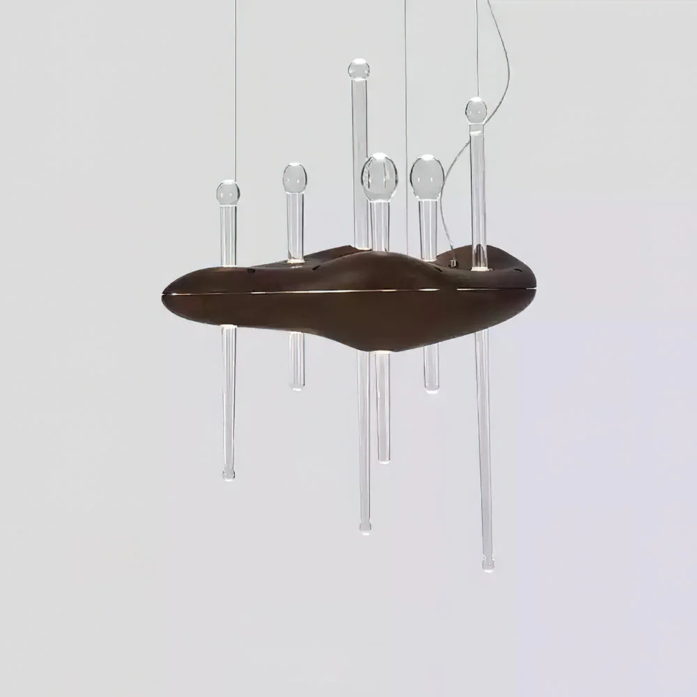 Umare Whimsical Oak Glass Pendant Light - Image 5