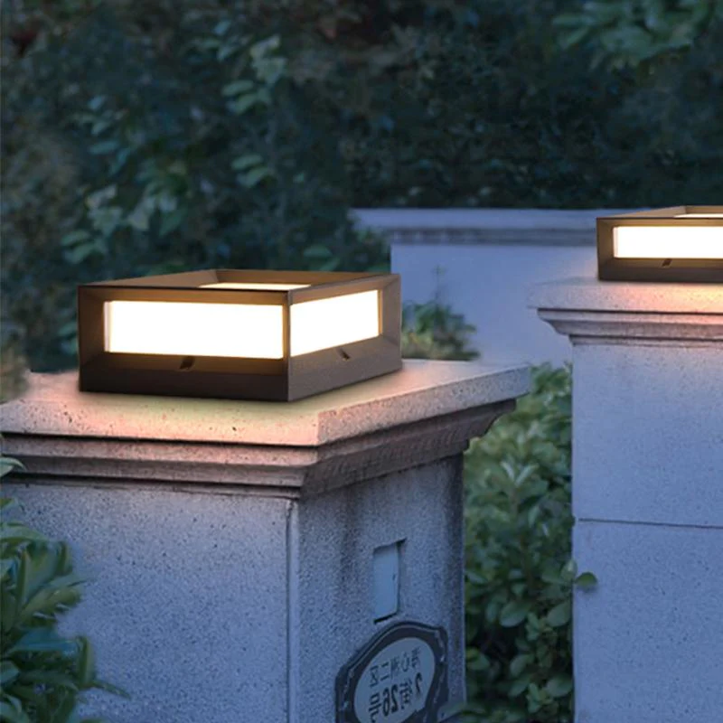 Una Square Unique Modern Solar Outdoor Lights - Image 7