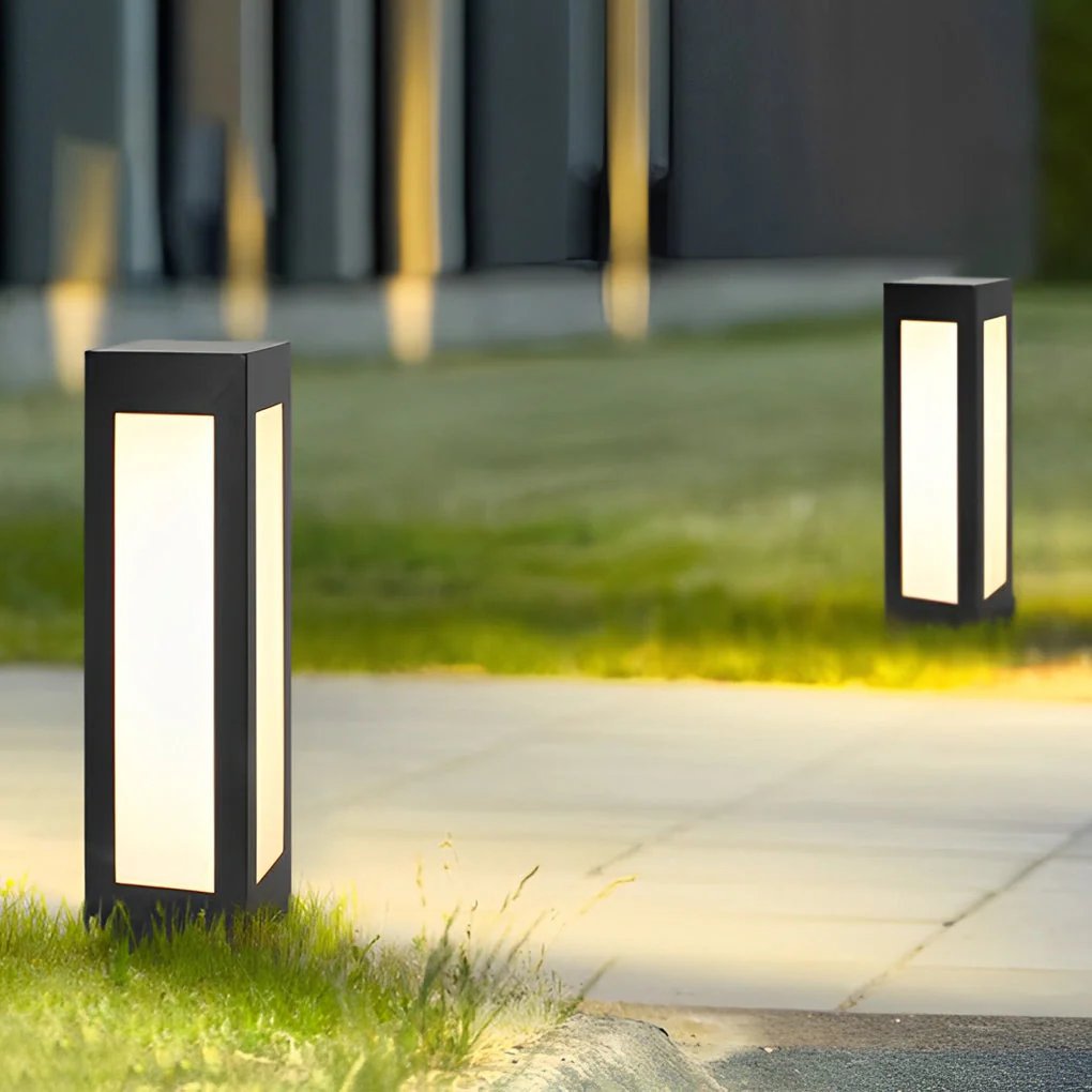 Unite Modern Automatic LED Outdoor Bollard Lights
