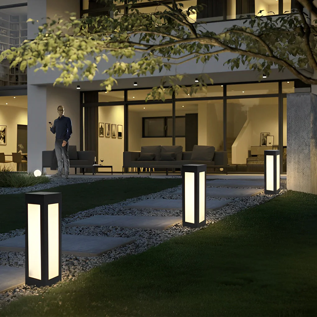 Unite Modern Automatic LED Outdoor Bollard Lights - Image 9