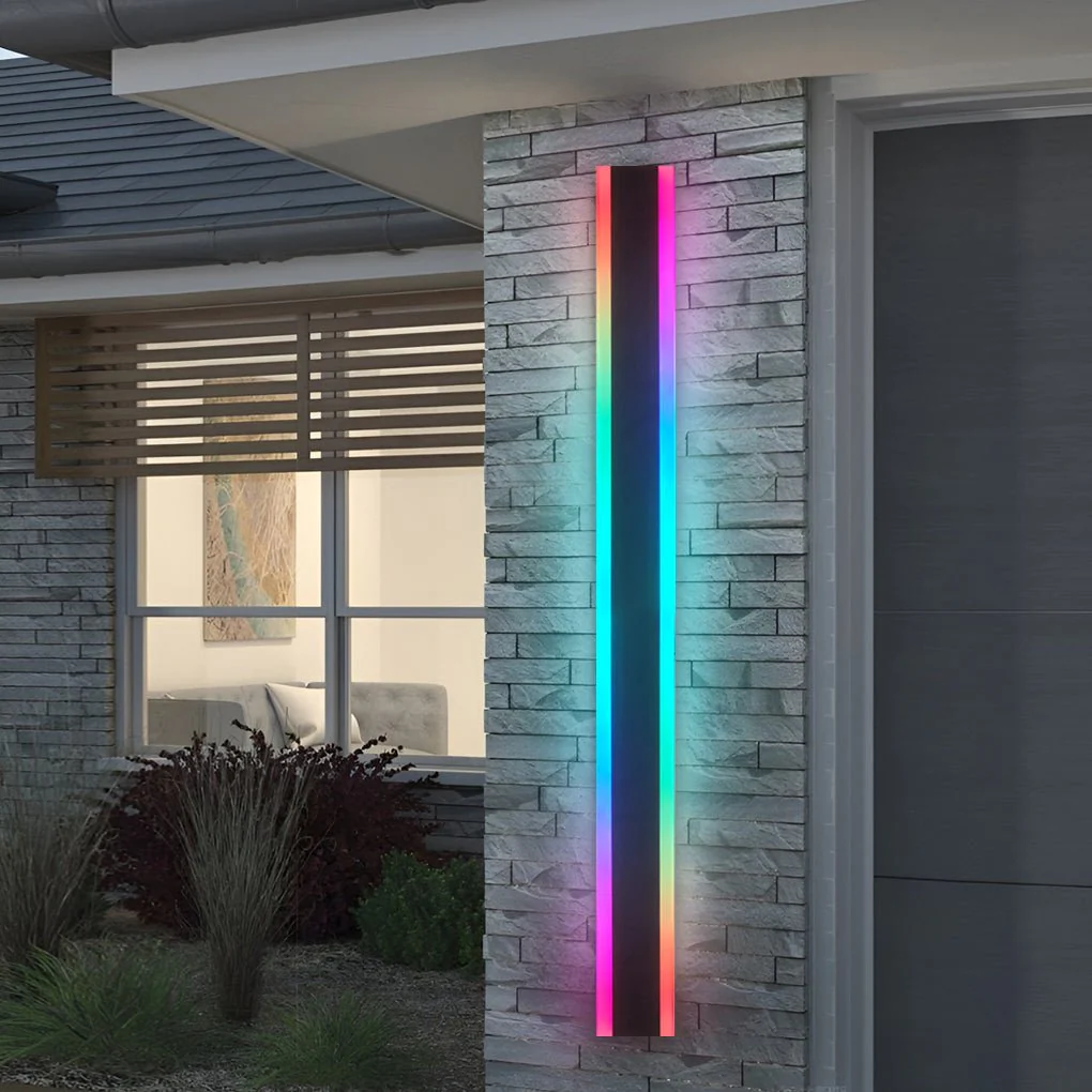 United Linear LED Long Minimalist Outdoor Wall Light - Image 4
