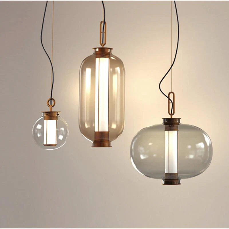 Uphaos Modern Minimalist Family Glass Pendant Light - Image 4