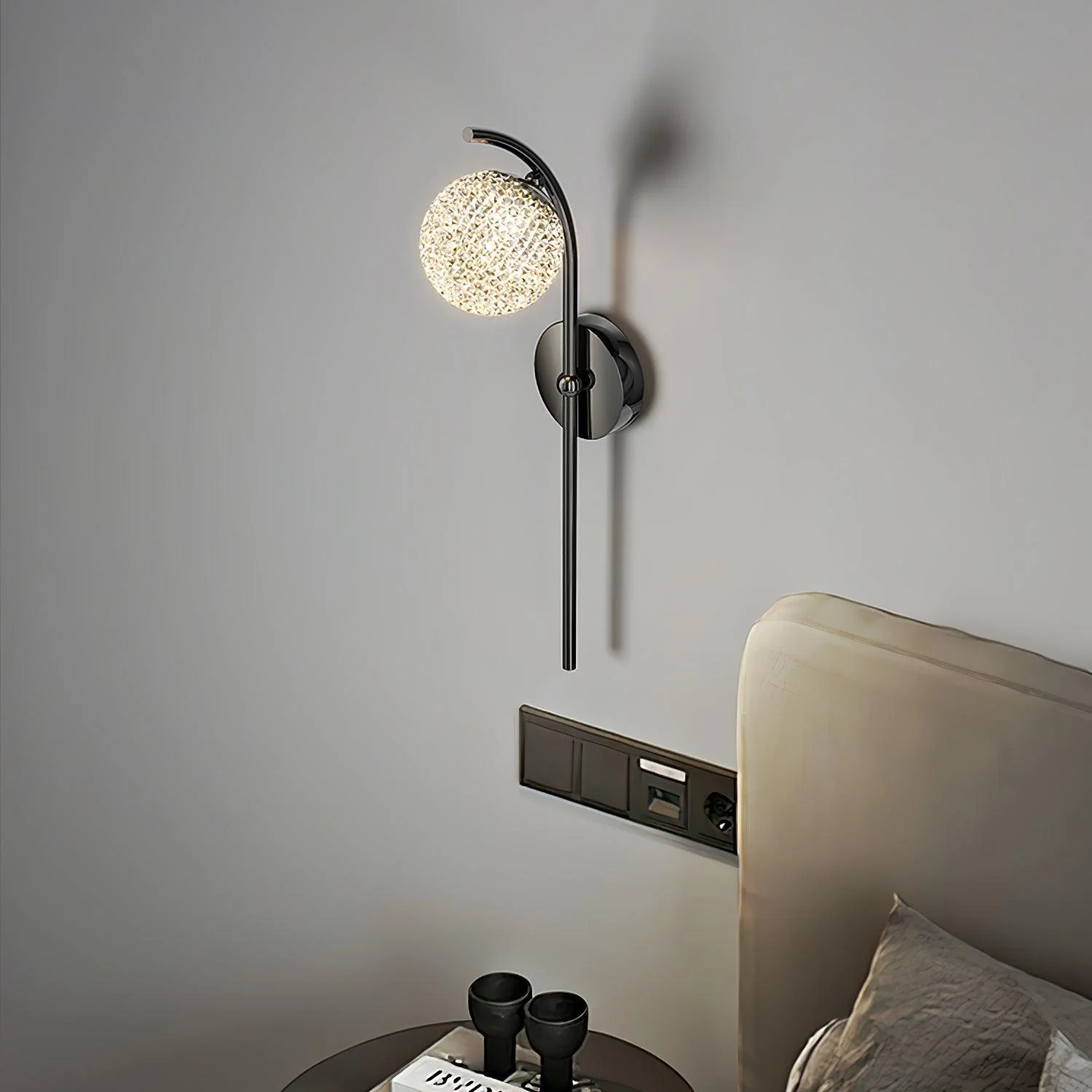 Urineth Premium Nordic Art Crystal Wall Lamp - Image 9