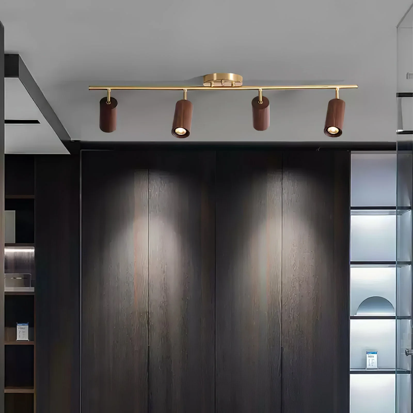 Usolila Modern Minimalist Wood Ceiling Light - Image 4