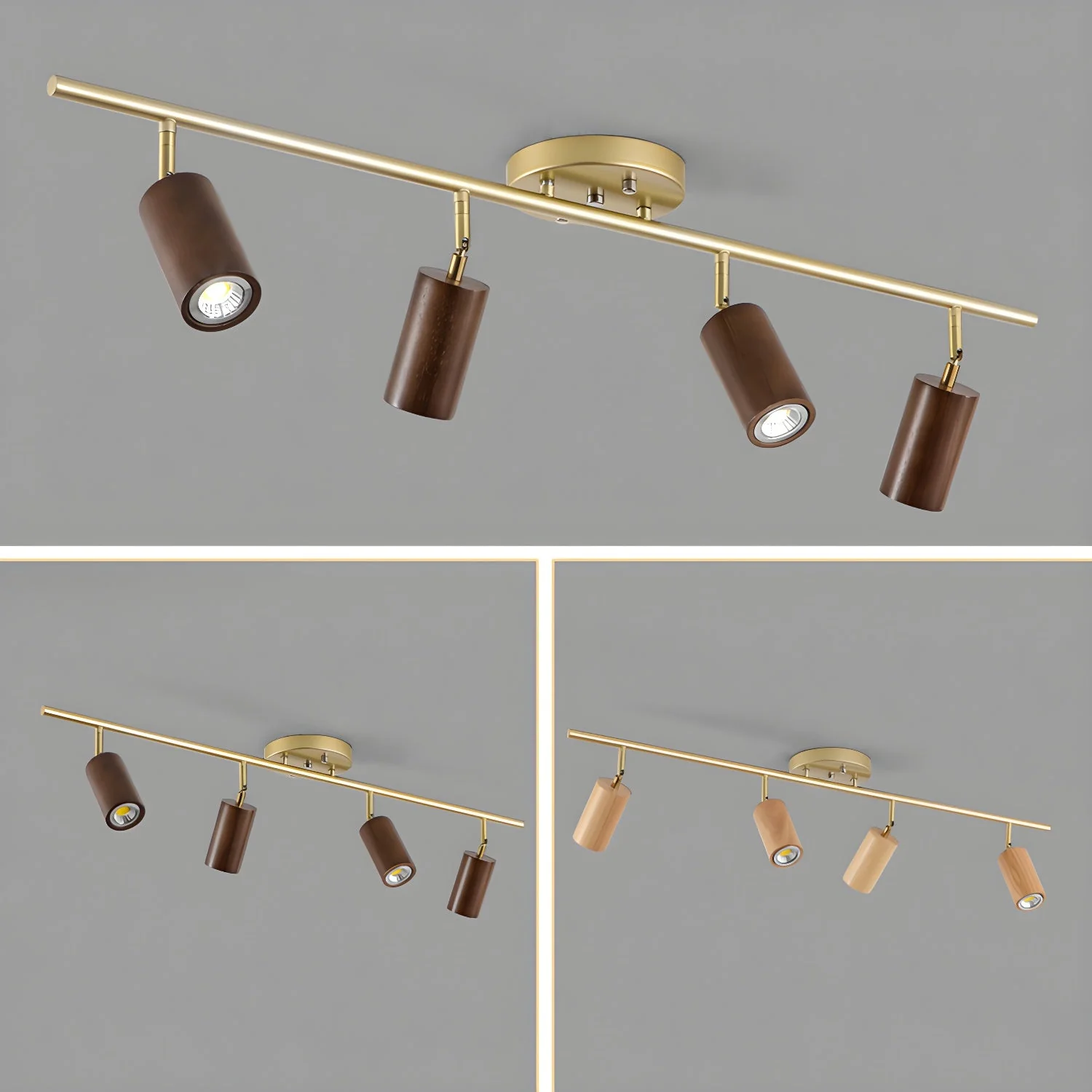 Usolila Modern Minimalist Wood Ceiling Light - Image 47