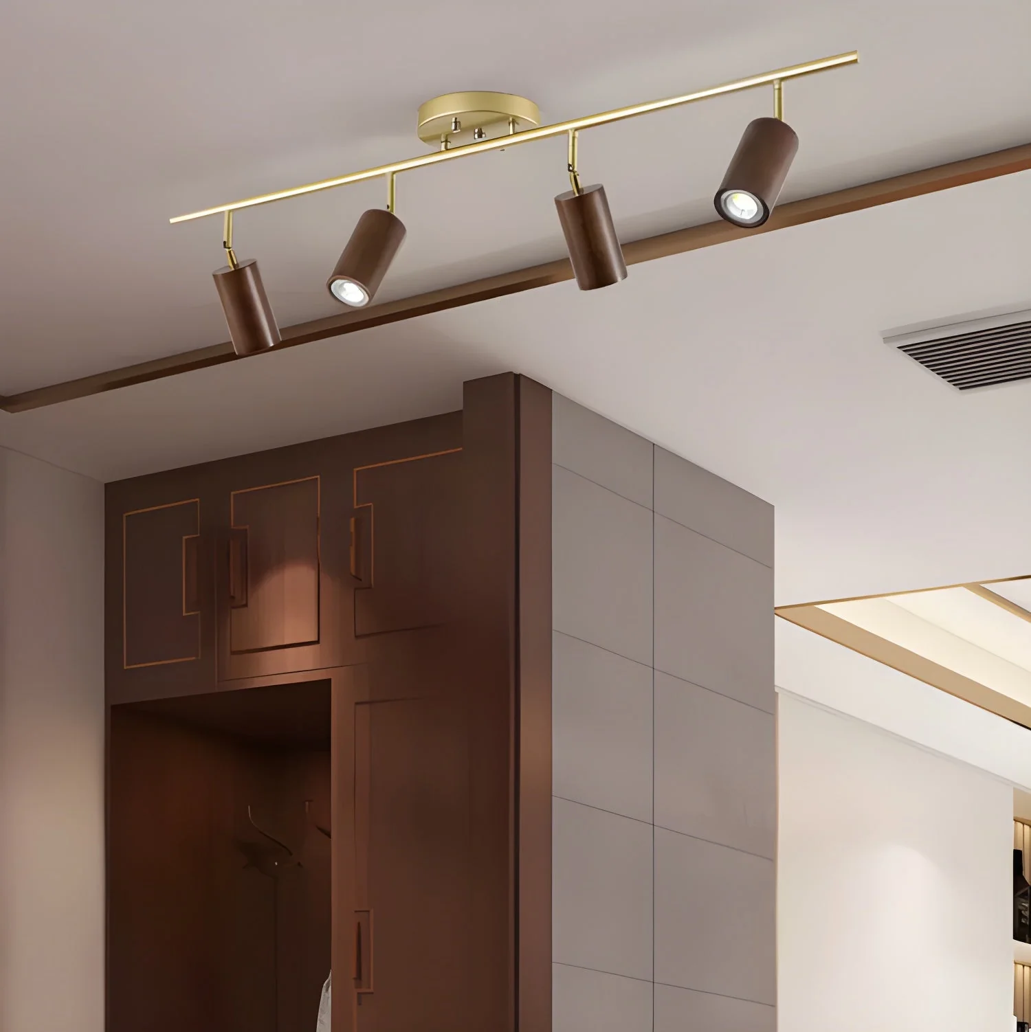 Usolila Modern Minimalist Wood Ceiling Light - Image 8