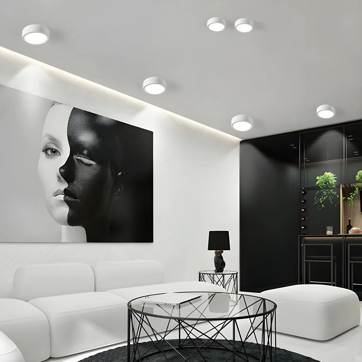 Usorel Modern Minimalist Surface Ceiling Light - Image 5