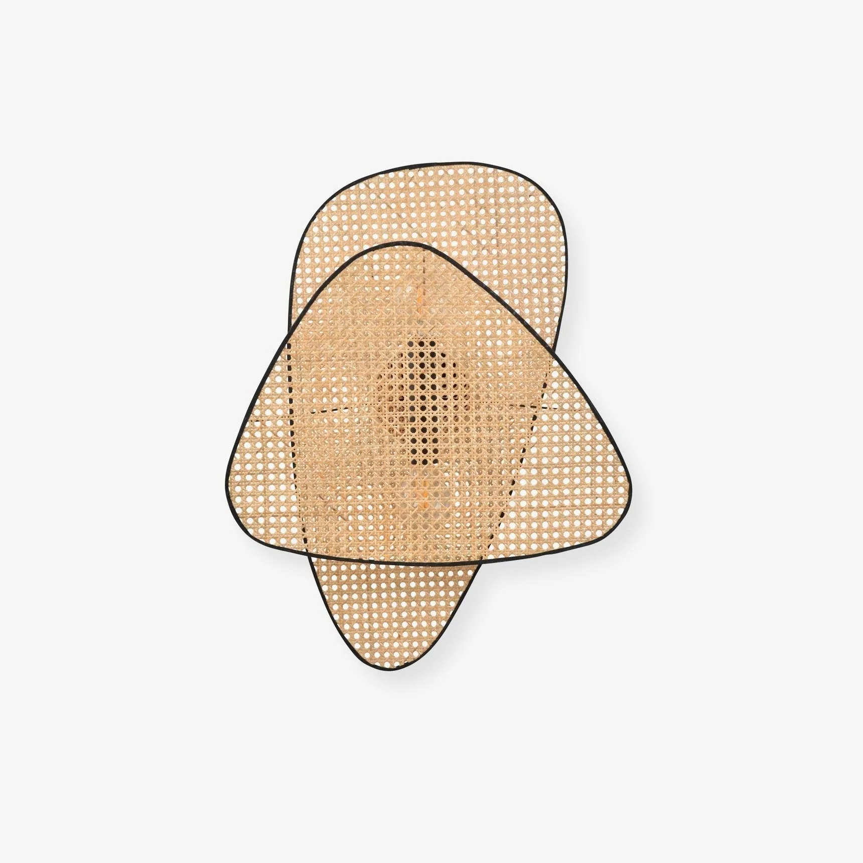 Uvelan Art Natural Cannage Bamboo Sconce Wall lamp