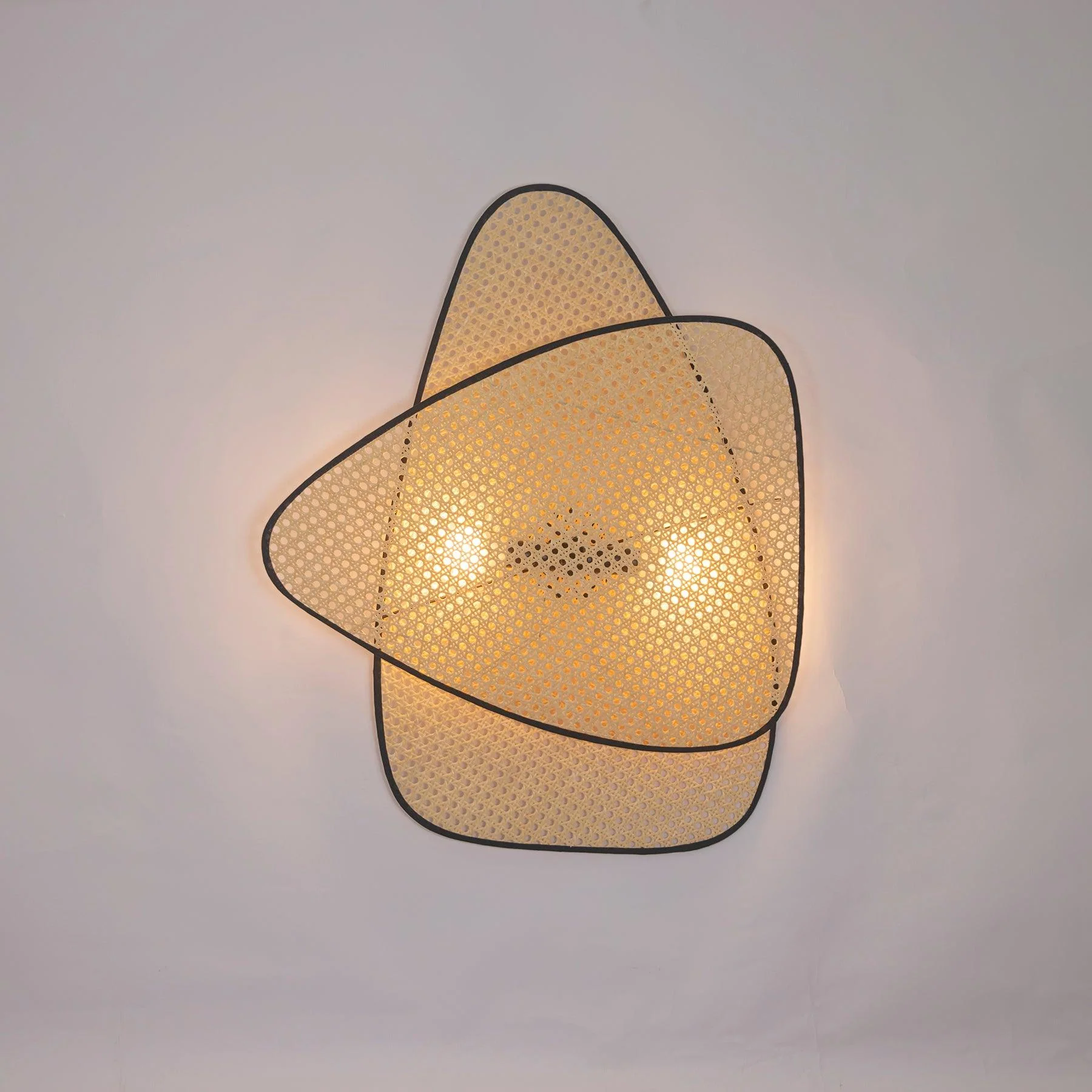 Uvelan Art Natural Cannage Bamboo Sconce Wall lamp - Image 15