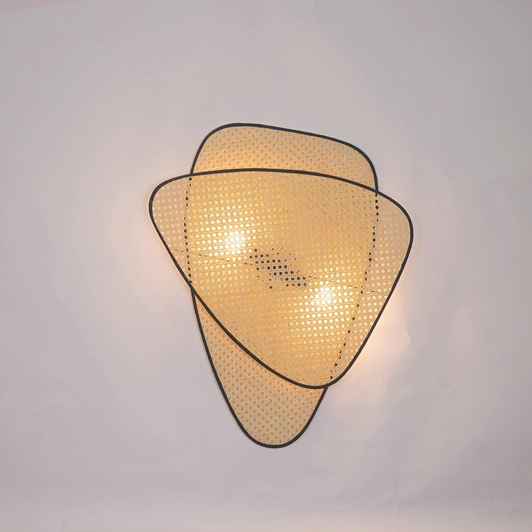 Uvelan Art Natural Cannage Bamboo Sconce Wall lamp - Image 19