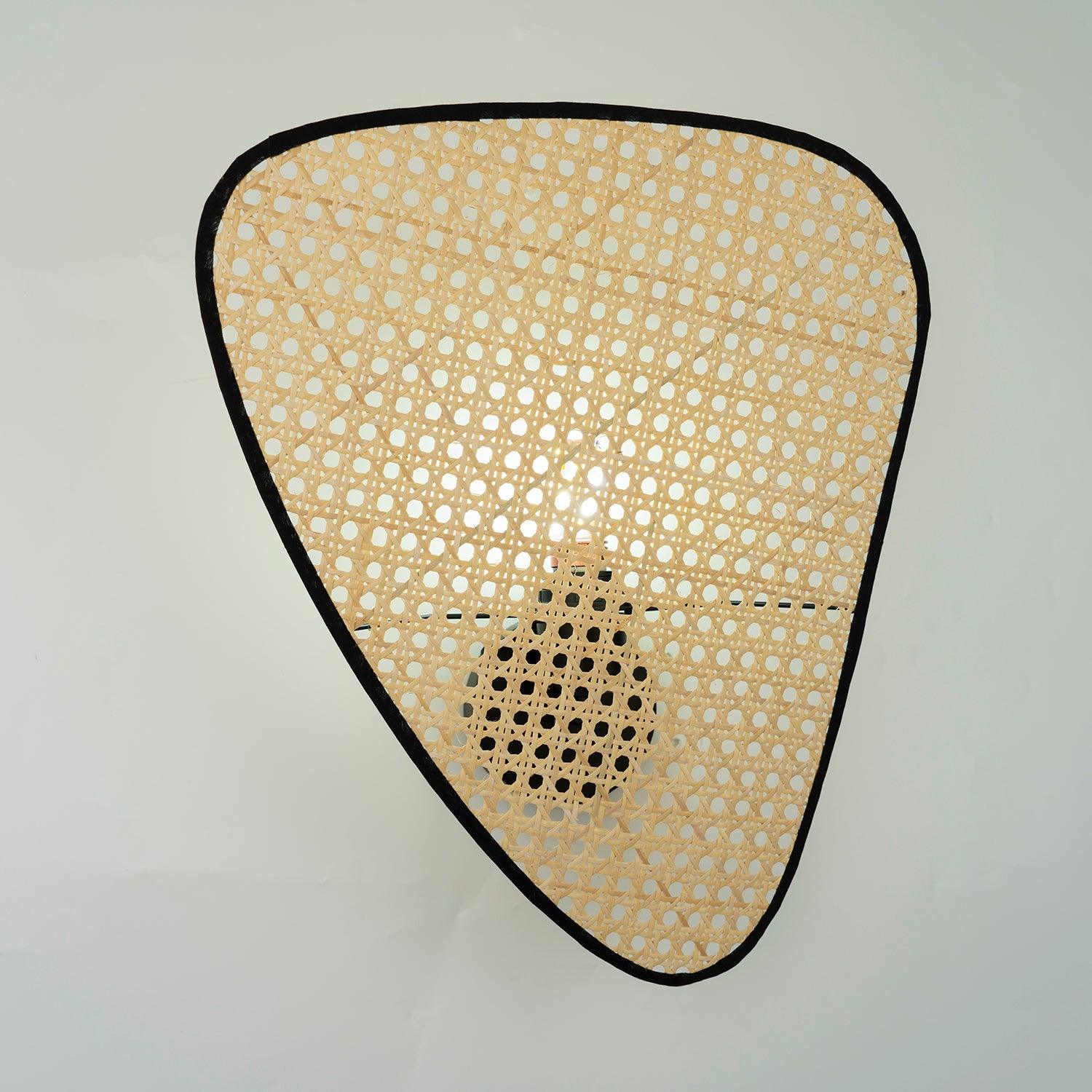 Uvelan Art Natural Cannage Bamboo Sconce Wall lamp - Image 30