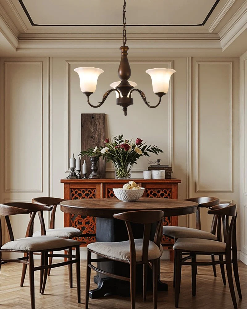Uveleth Traditional Elegance Glass Chandelier - Image 21