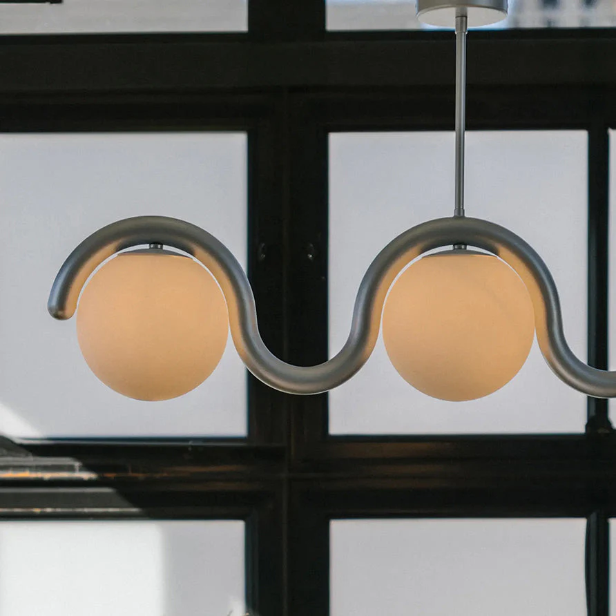 Uveta Linear Chandelier Red&Silver - Image 29
