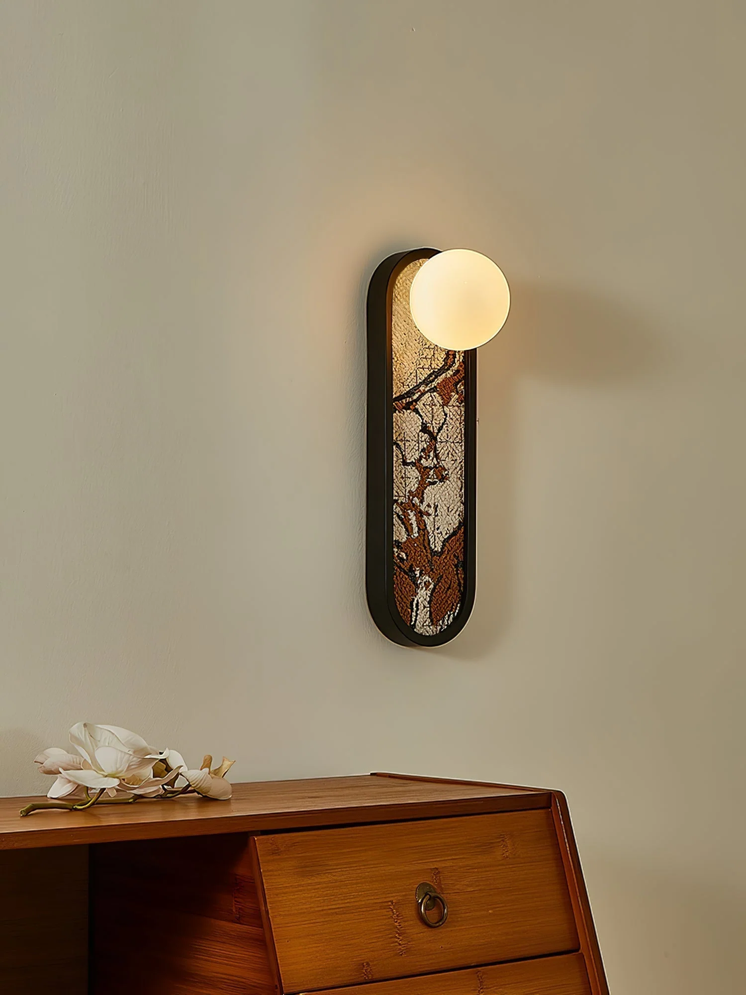 Uzorus Premium Nordic Art Fabric Wall Light - Image 14