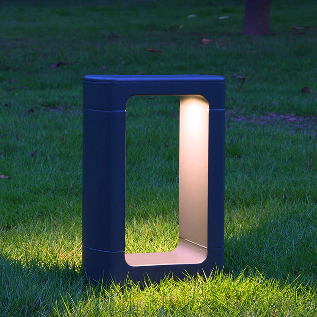 Vaessa Square LED Minimalist Outdoor Bollard Light - Image 3