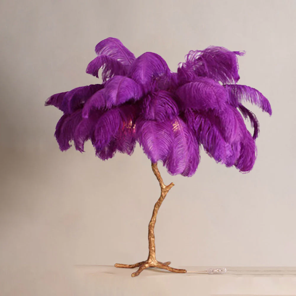 O'Moore Nordic Luxury Unique Ostrich Feather Floor Lamp/Table Lamp - Image 19