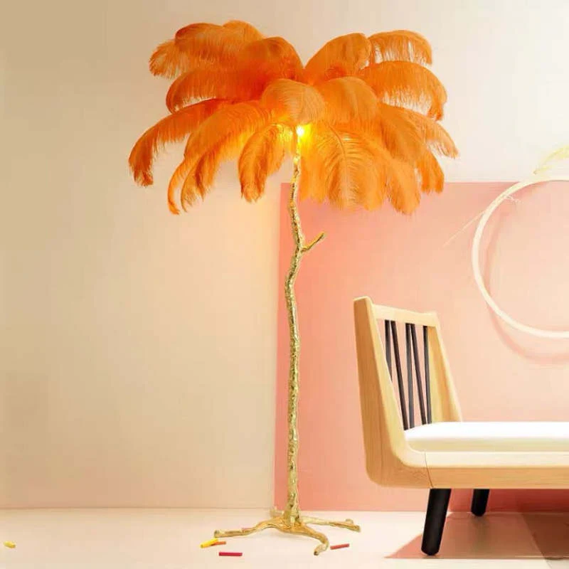 O'Moore Nordic Luxury Unique Ostrich Feather Floor Lamp/Table Lamp - Image 21