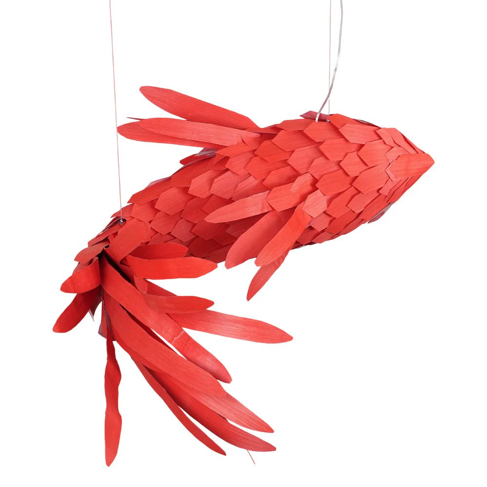 Vamararae Crimson Swirl Koi Pendant Light - Image 11