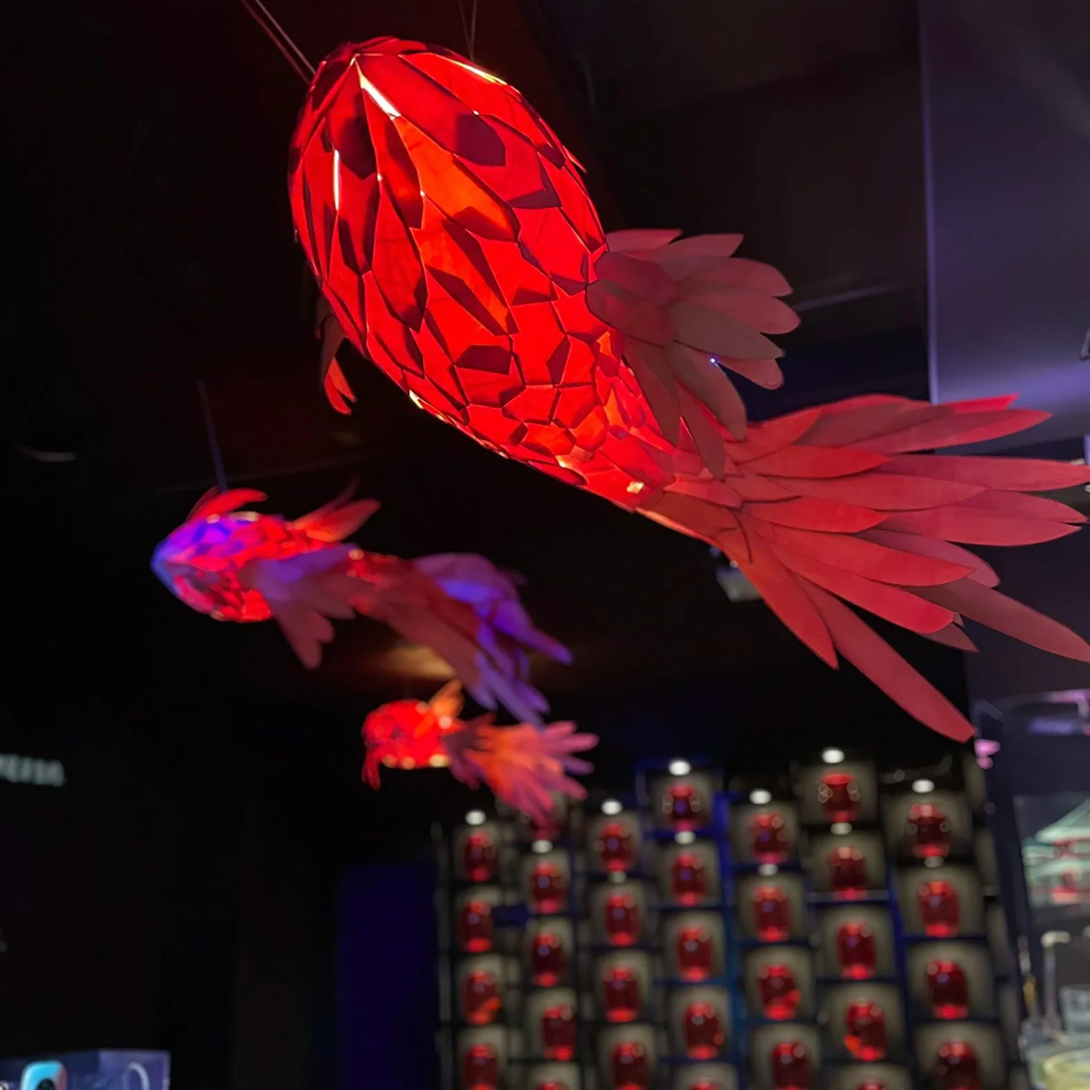 Vamararae Crimson Swirl Koi Pendant Light - Image 22