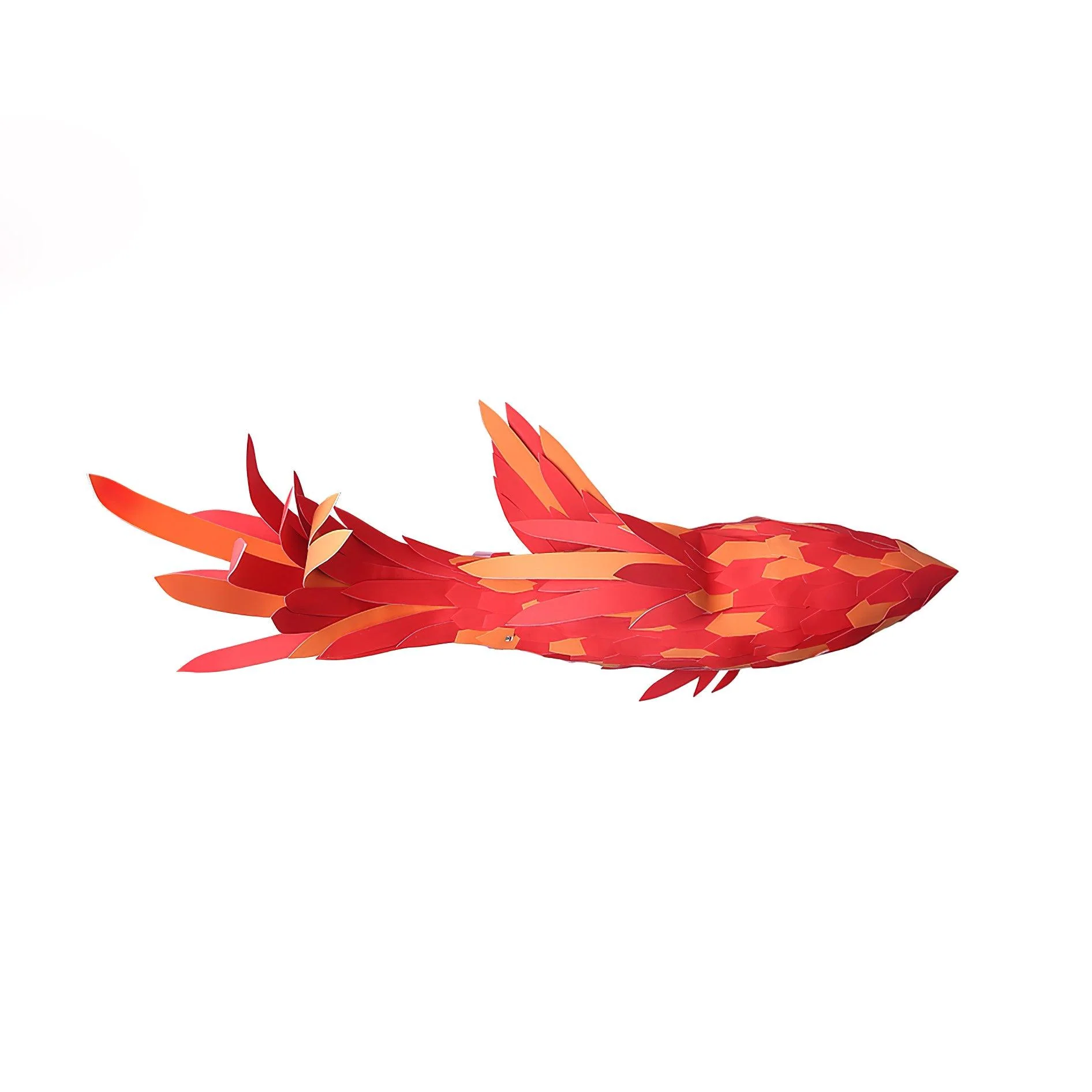 Vamararae Crimson Swirl Koi Pendant Light - Image 5
