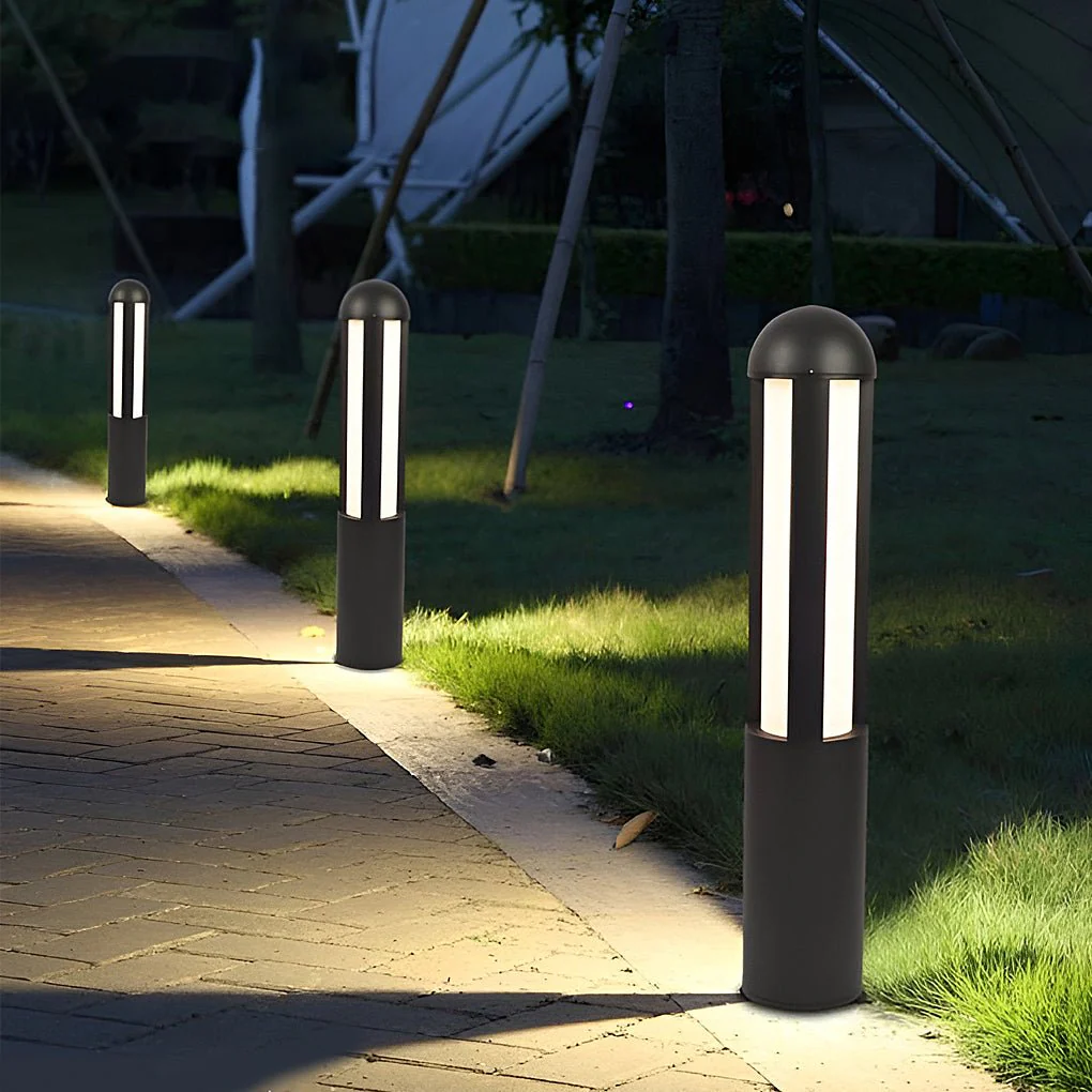 Vanc Modern LED Cylindrical OutdoorPathway Lights - Image 4