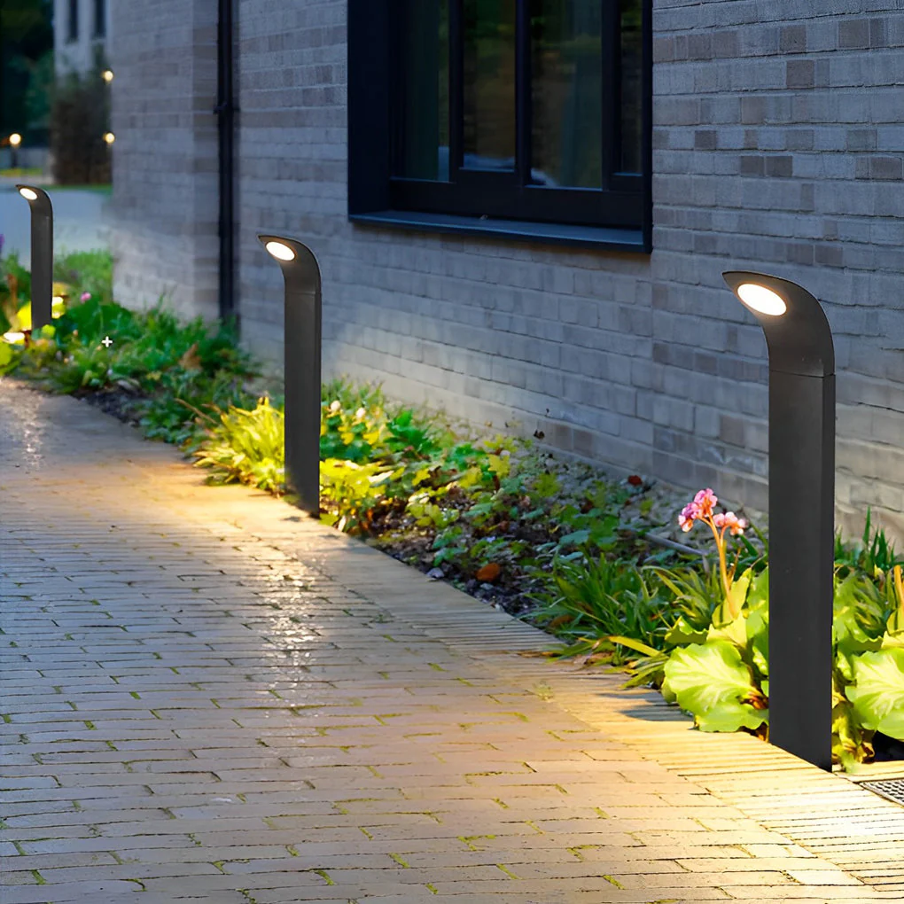 Vance Curved Head LED Outdoor Pathway Lights - Image 7