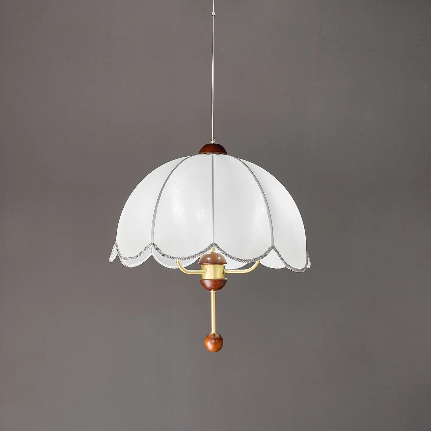Varaeia Traditional Elegance Bloom Fabric Wood Pendant Lamp - Image 19