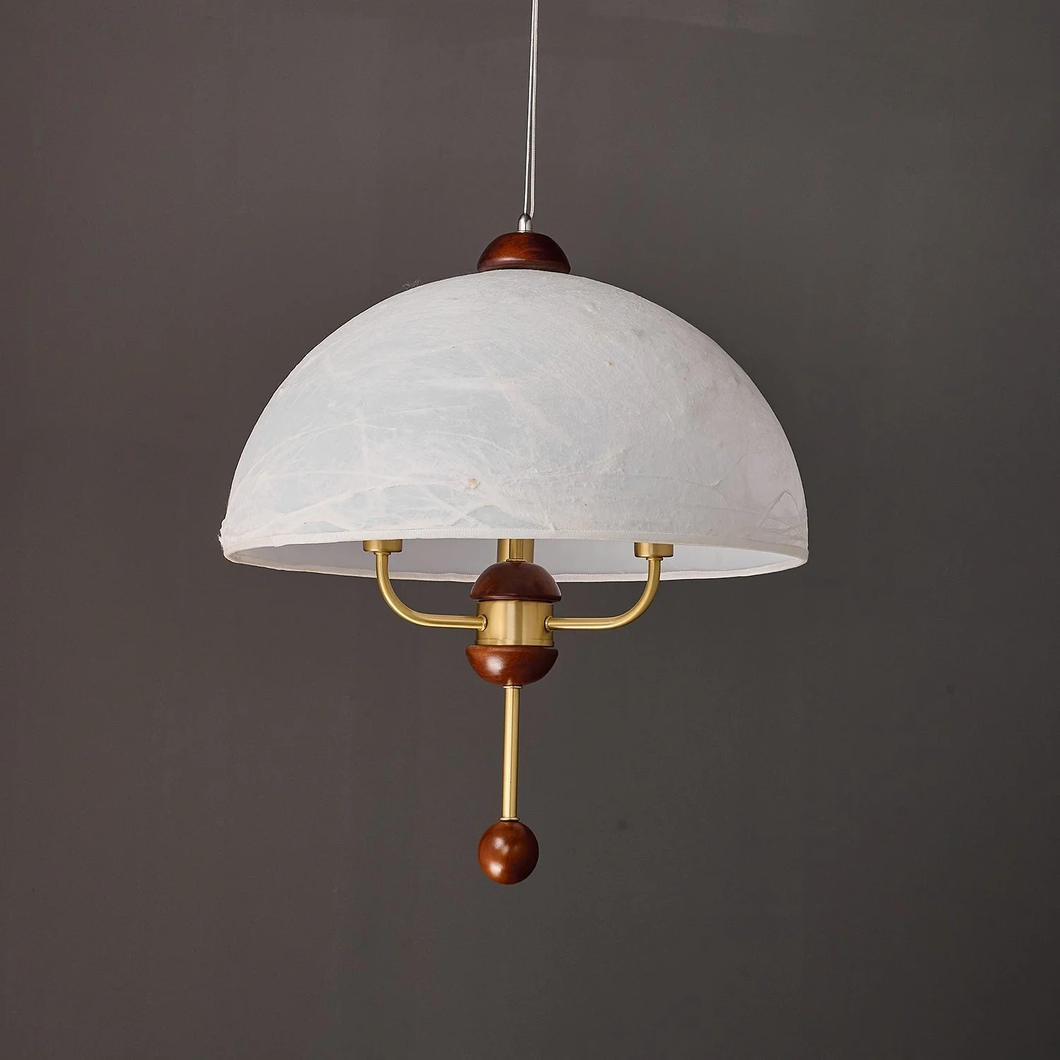 Varaeia Traditional Elegance Bloom Fabric Wood Pendant Lamp - Image 22