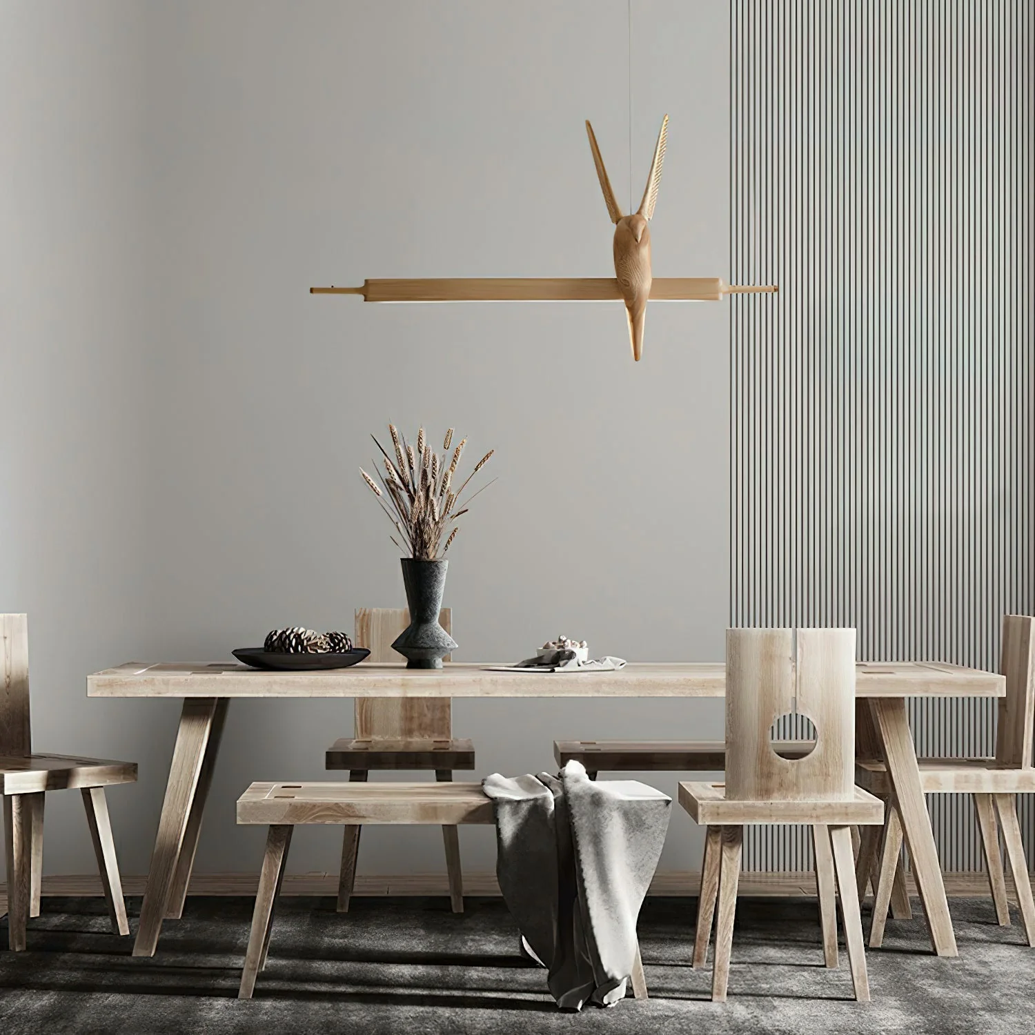 Varinisra Sculptural Oak Pendant Light - Image 26