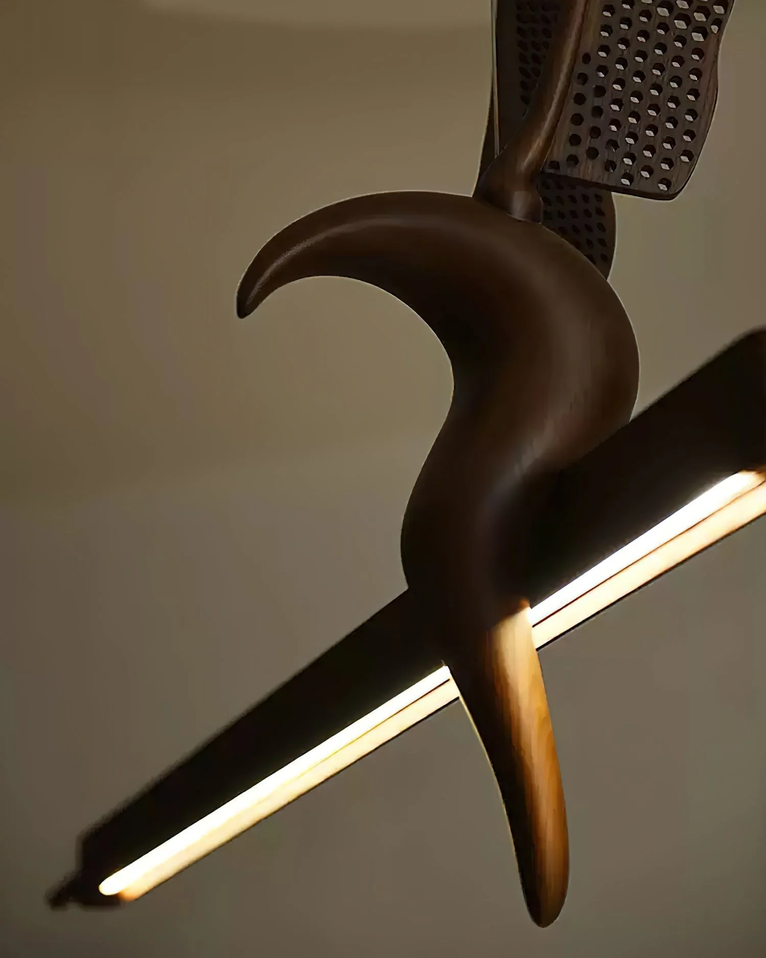 Varinisra Sculptural Oak Pendant Light - Image 3